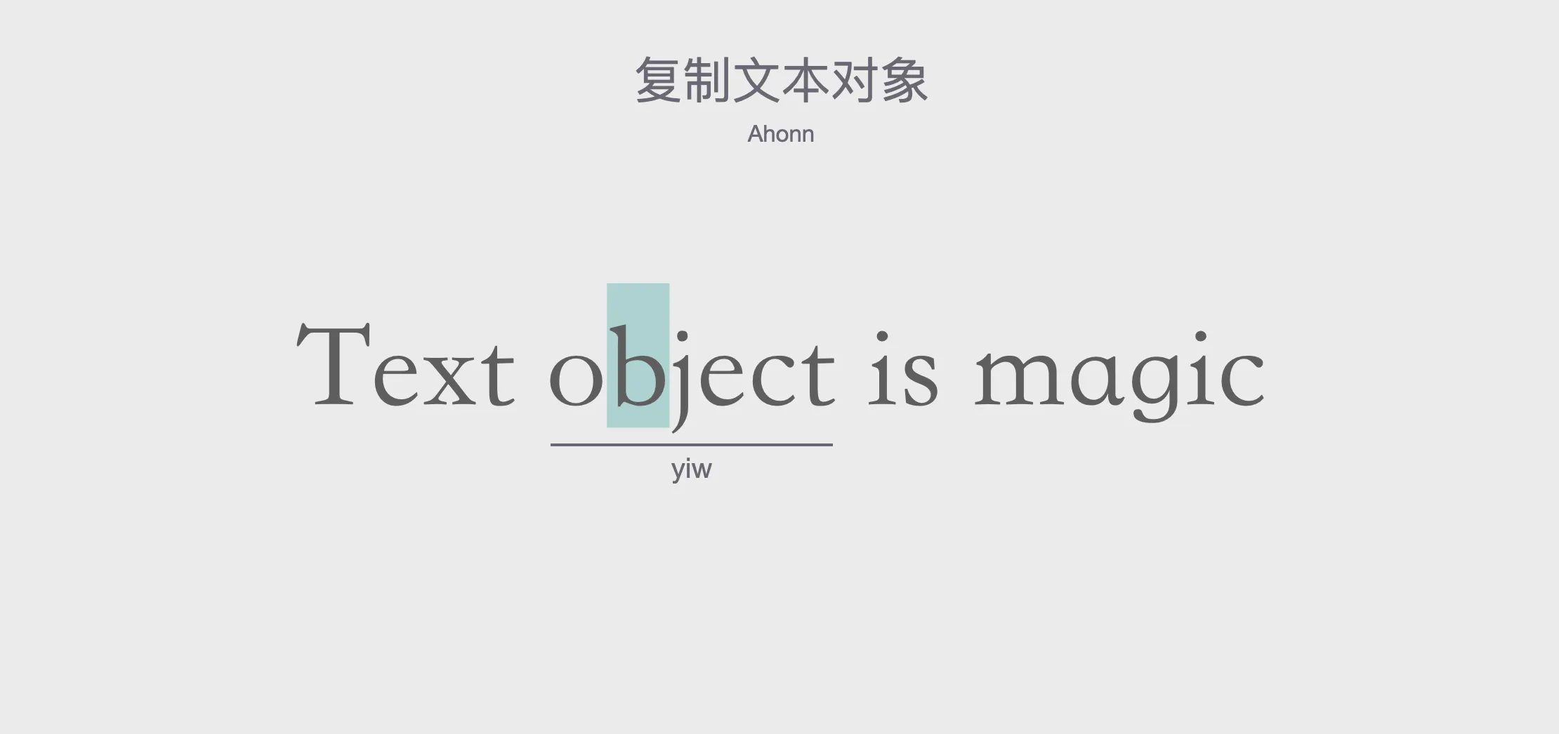 Copying a text object